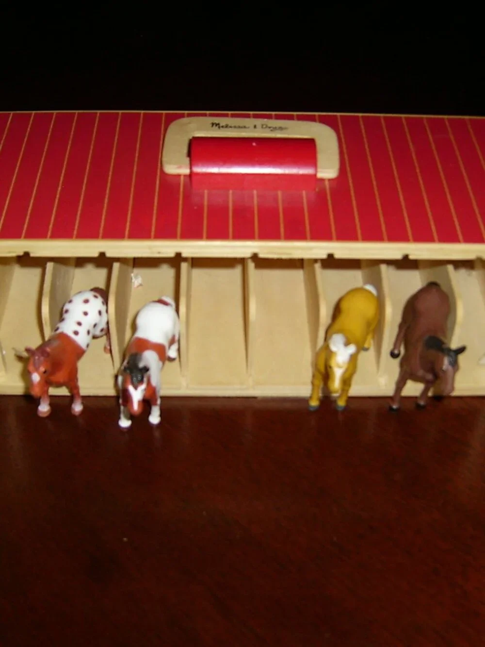 Melissa & Doug Take Along Show Horse Stable Play Set - 3744, 4 Horses